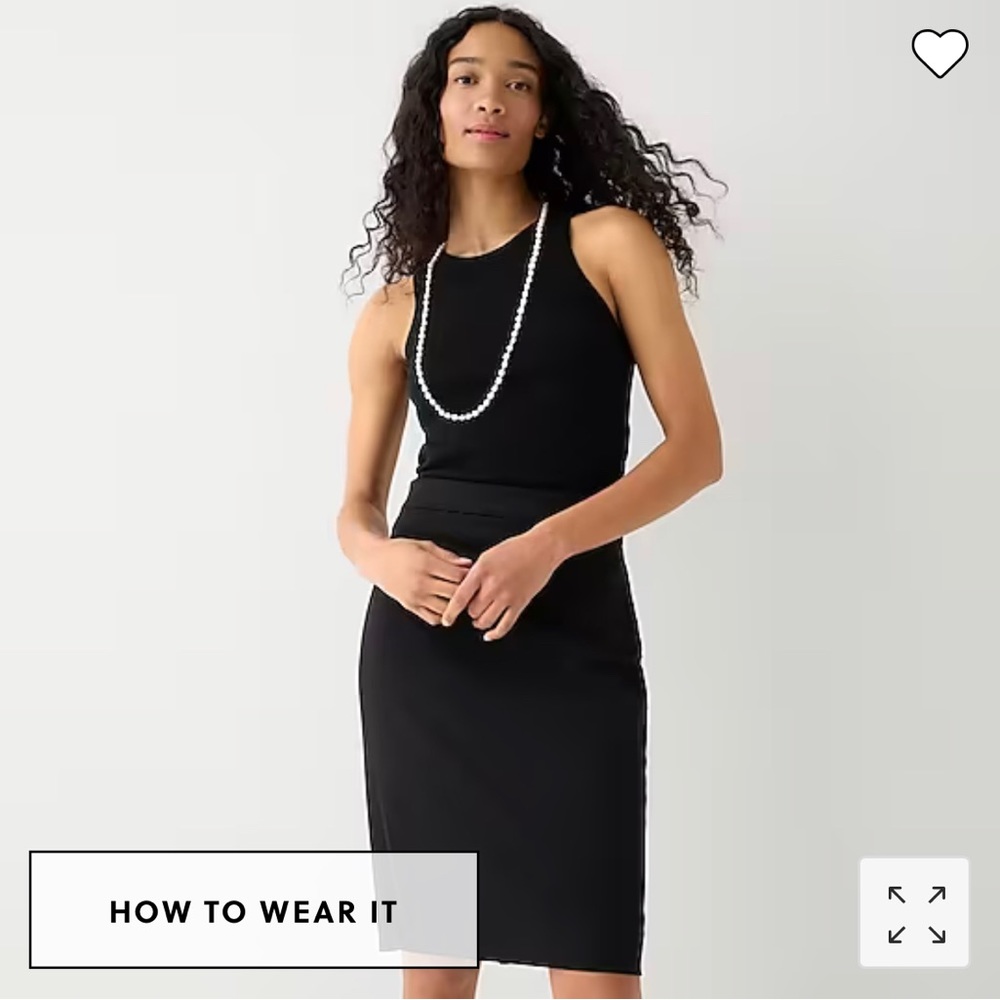 Black J. Crew No. 2 Pencil Skirt